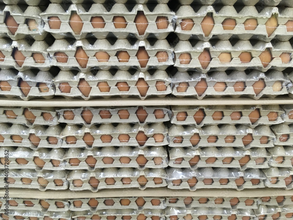 Egg packages in market place