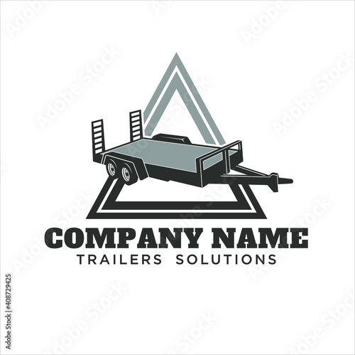 trailers industrie logo vector, logo template.