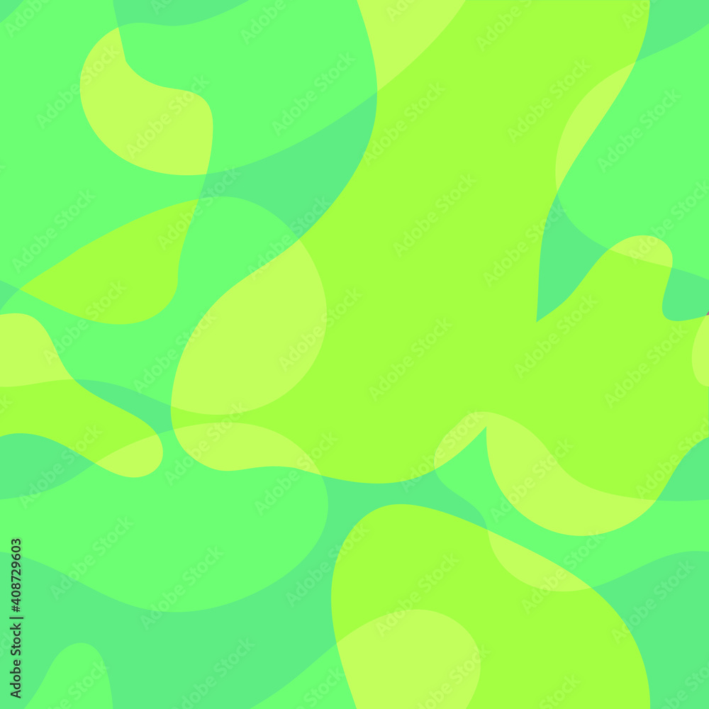 Vector anstract trendy seamless pattern in green colors. Spring mood.
