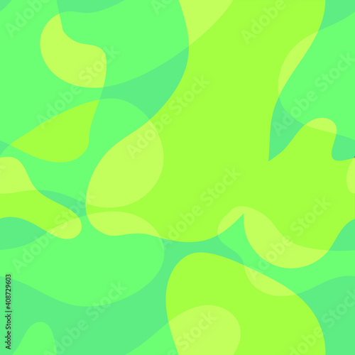 Vector anstract trendy seamless pattern in green colors. Spring mood.