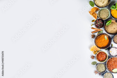 Set of Spices and herbs for cooking