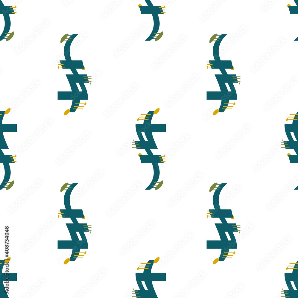 Seamless pattern of abstract geometric style elemnts. Seamless pattern of abstract geometric style elemnts.