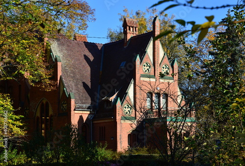 Historisches Bauwerk im Stadtteil Nauener Vorstadt im Herbst, Potsdam, Brandenburg photo