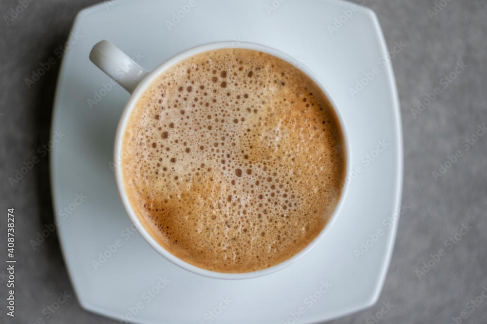 Cup of Morning cappuccino coffee with milk and photography Cup of Morning cappuccino coffee with milk and photography