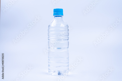 Mineral water in a plastic bottle
