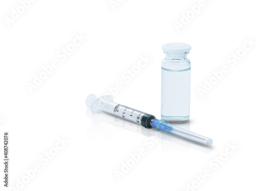 Coronavirus vaccination, medical safety measures, vaccine, syringe, doctor