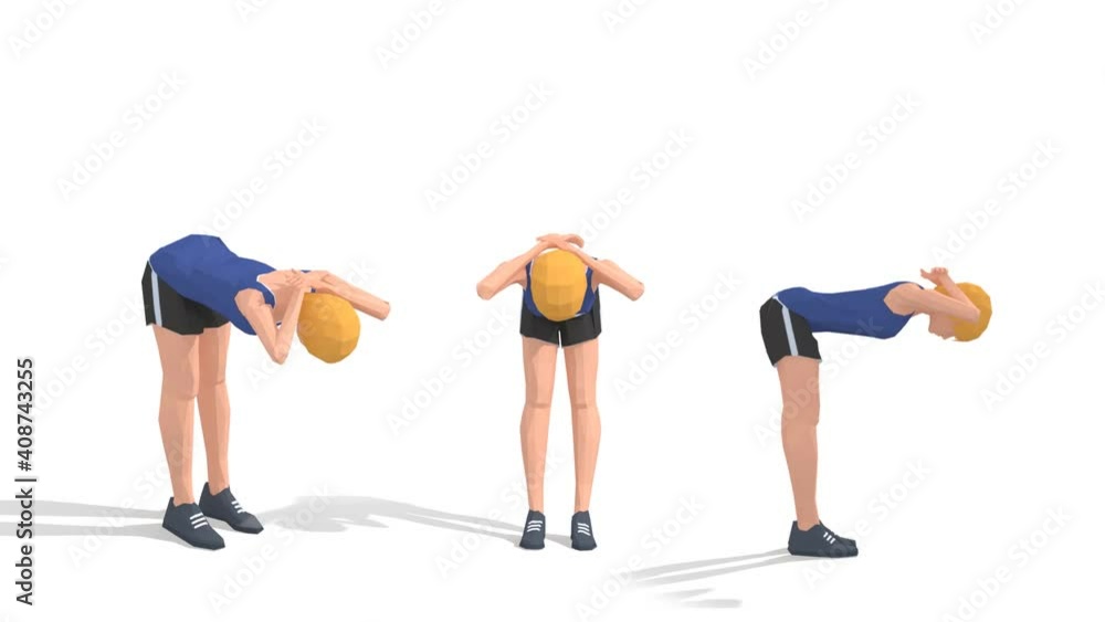 Man exercise animation 3d model on a white background in the t-shirt. Low Poly Style
Man exercise animation 3d model on a white background in the t-shirt. Low Poly Style