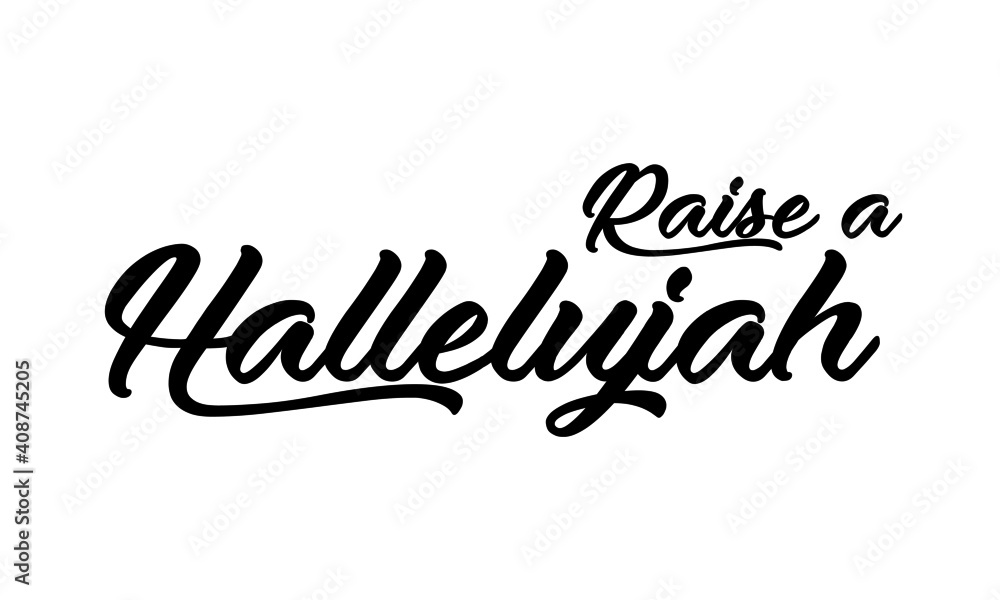 Hallelujah text Design, Typography for print or use as poster, card, Tattoo or T Shirt Hallelujah text Design, Typography for print or use as poster, card, Tattoo or T Shirt