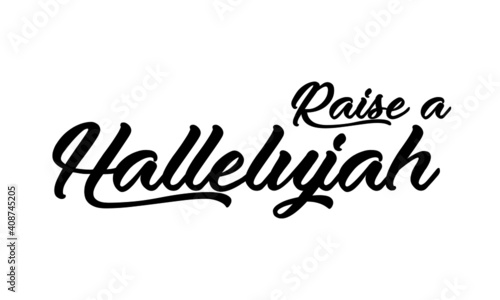 Hallelujah text Design, Typography for print or use as poster, card, Tattoo or T Shirt 