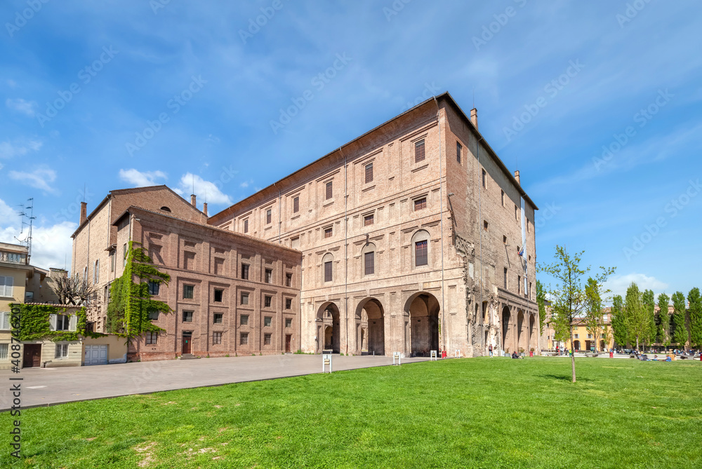 Parma, Italy. View of Palazzo della Pilotta - 16th-century palace complex in historical centre of the city