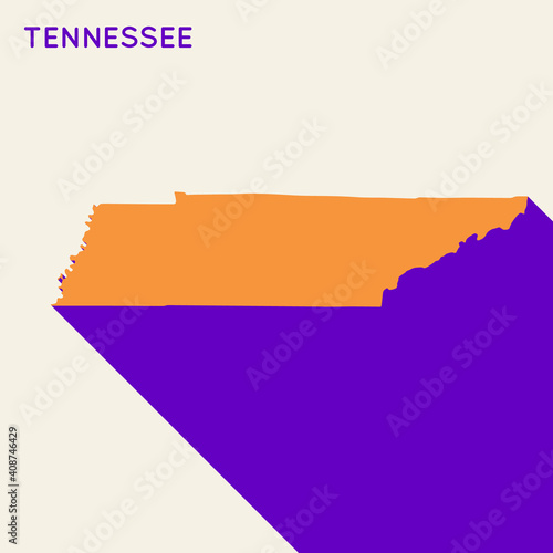 Free Download Tennessee map state neo modernism bauhaus abstract brutalism bold retro geometric cover design vector illustration - GFXLoad