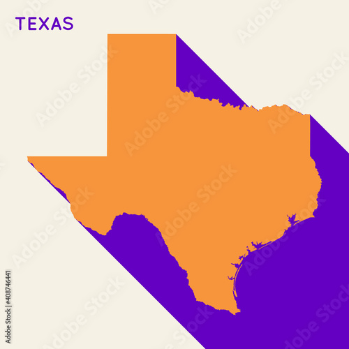 Texas map state neo modernism bauhaus abstract brutalism bold retro geometric cover design vector illustration