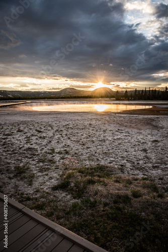 Sunset in Yellowstone