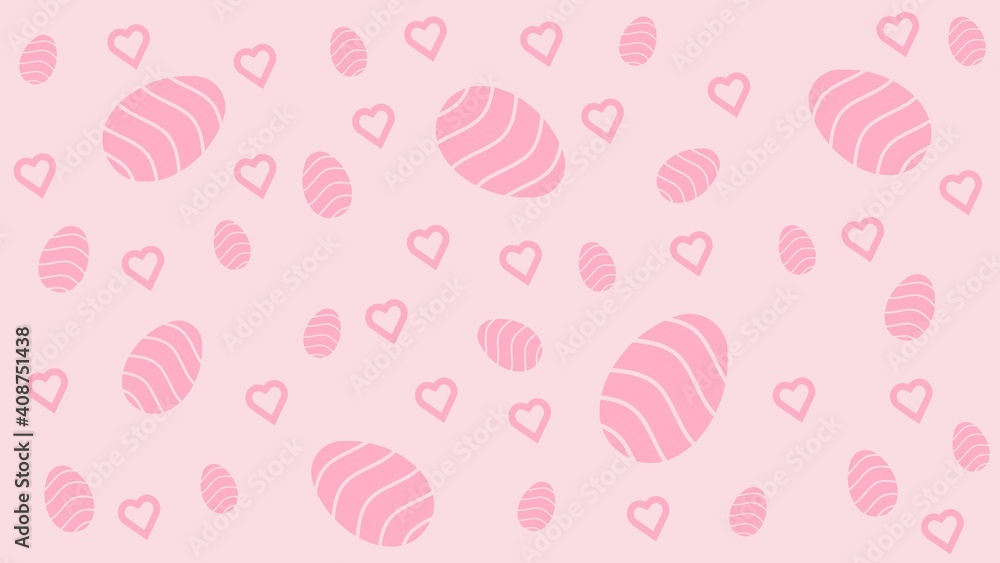 Happy Easter long banner. Abstract eggs banner Happy Easter long banner. Abstract eggs banner