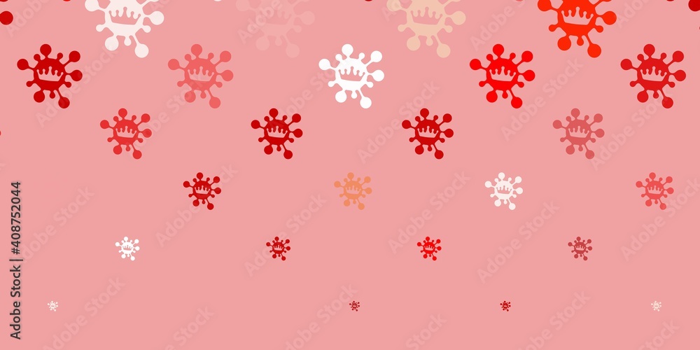 Light orange vector texture with disease symbols. Light orange vector texture with disease symbols.