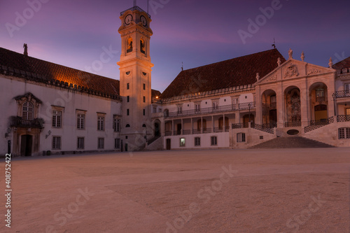 The belltower of the university of Coimbra, Portugal