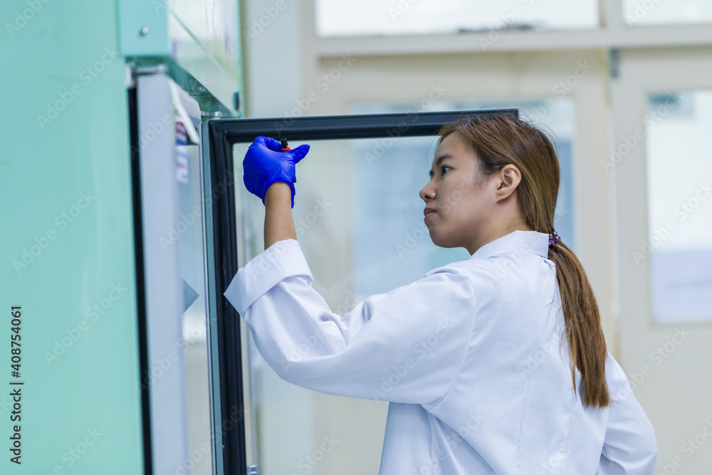 The scientists working in the laboratory, Concept science The scientists working in the laboratory, Concept science