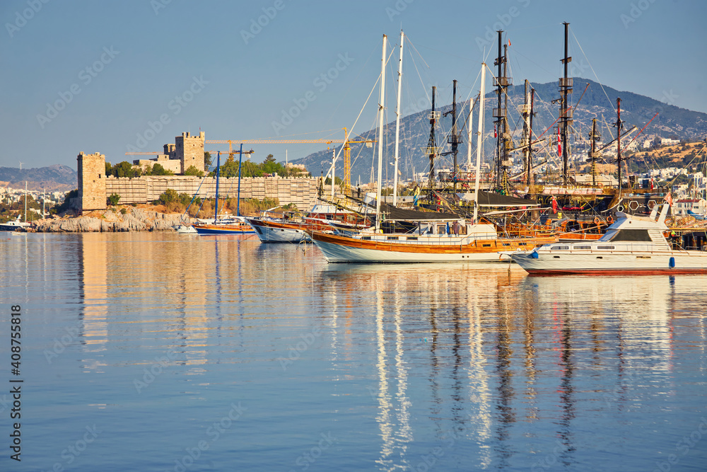 Bodrum Castle view from beach.