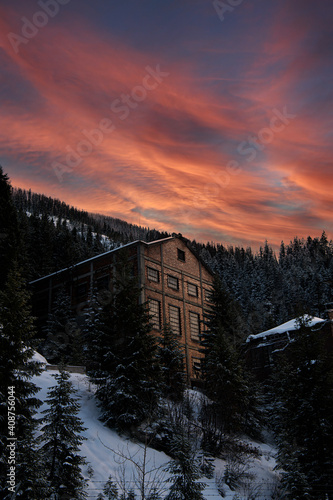 Sunset in Burke Mining District
