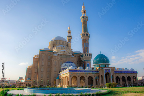 The most famous mosque in the city of Erbil, Kurdistan Region of Iraq - Jalil Khayat Mosque in the Turkish style