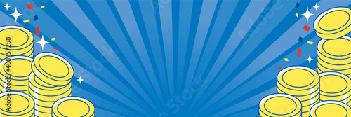 coin background vector illustration コインの背景