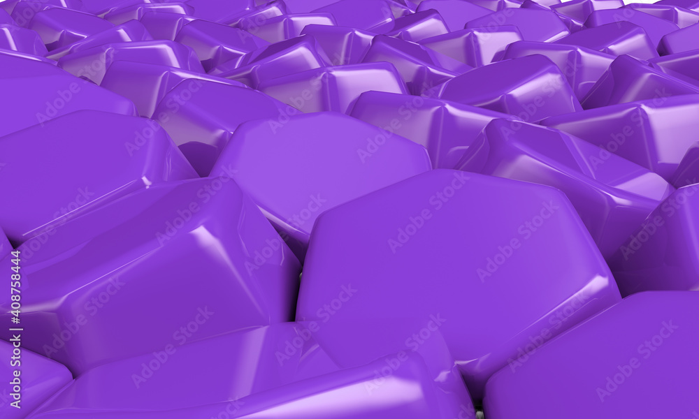 Obraz premium hexagons. Modern background. Modern wallpaper. 3d illustration