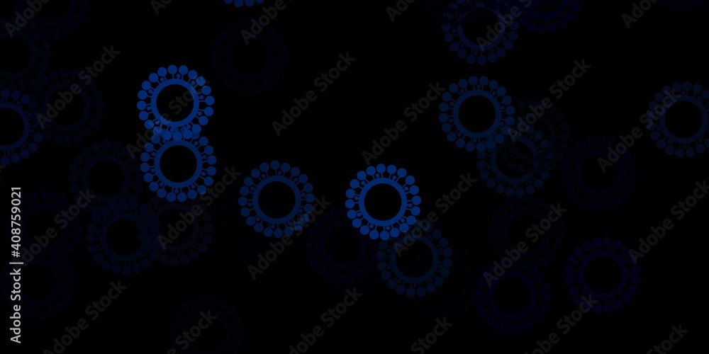 Dark gray vector texture with disease symbols. Dark gray vector texture with disease symbols.