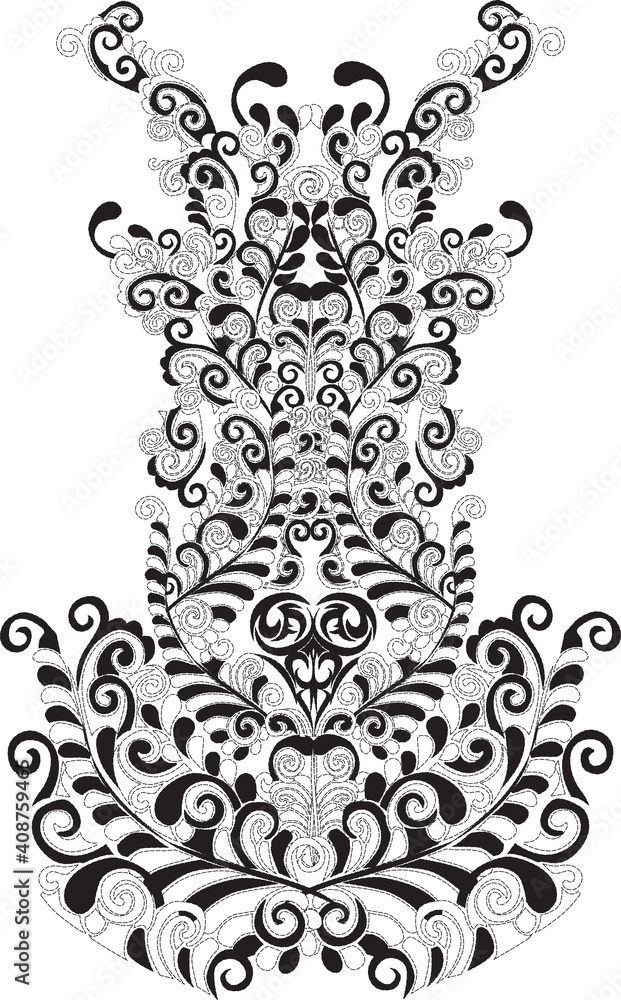 ethnic pattern design with swirls ethnic pattern design with swirls