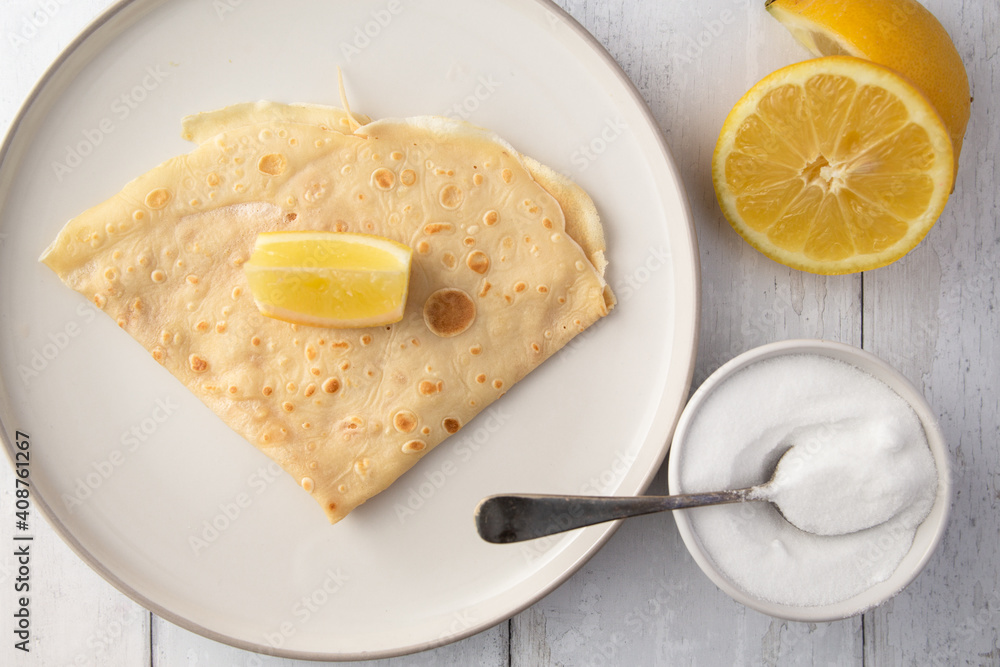 crepes with lemon and sugar crepes with lemon and sugar