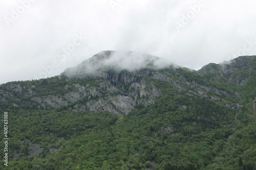 Photography Foggy morning in the mountains of Norway.