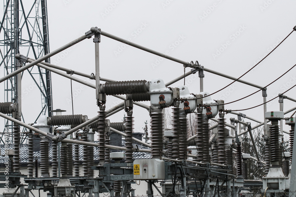 Fototapeta premium Power substation details