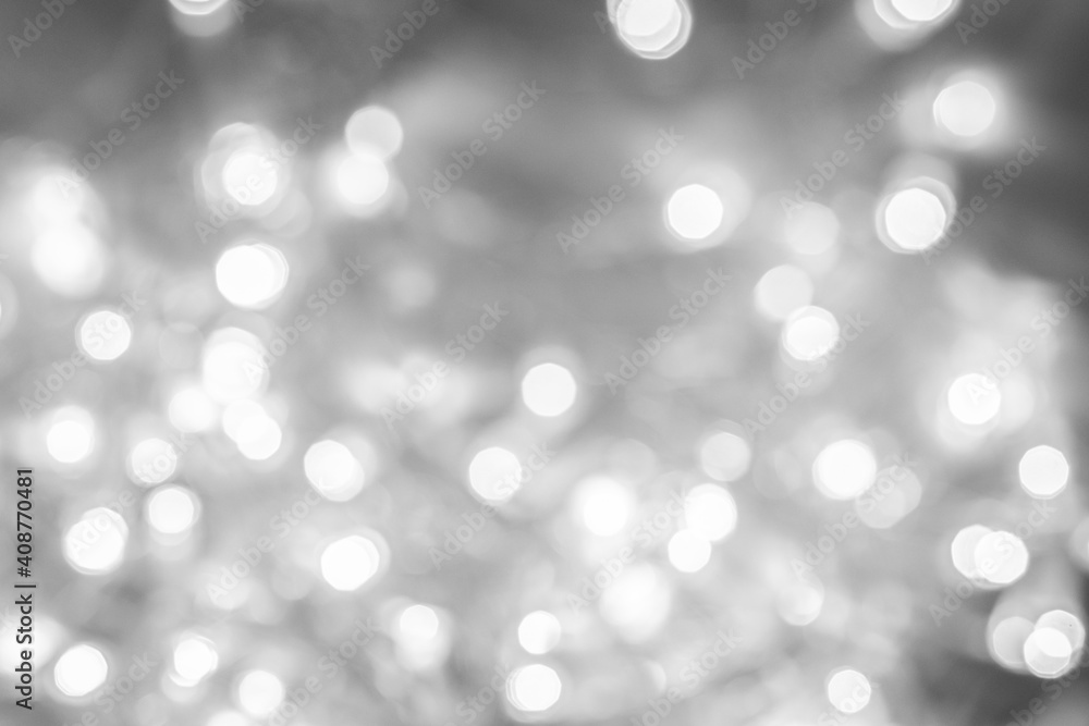 abstract background. light silver, grey blurry lights. bokeh. texture. concept for valentine's day, christmas, new year, holiday