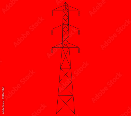 Tower dimension for the 132 kV transmission line