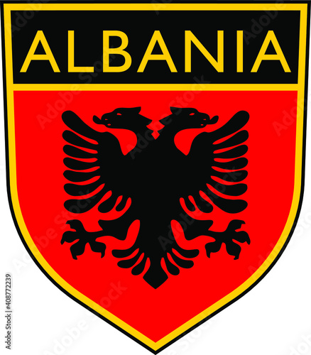 scudetto con bandiera albania