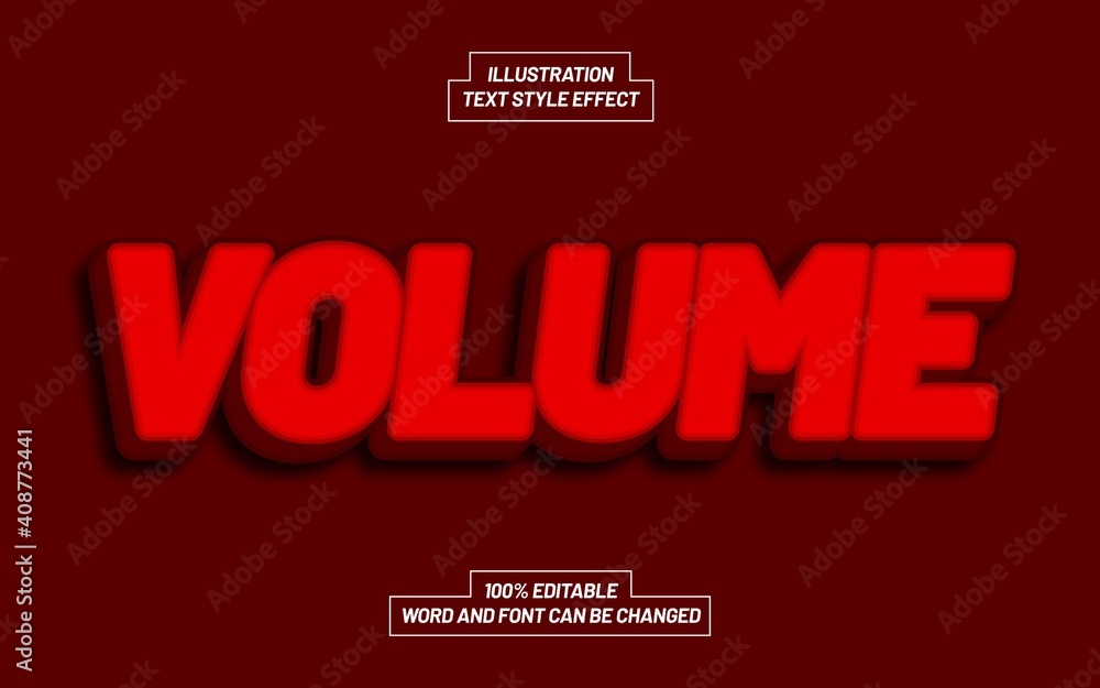 Volume Text Style Effect Volume Text Style Effect