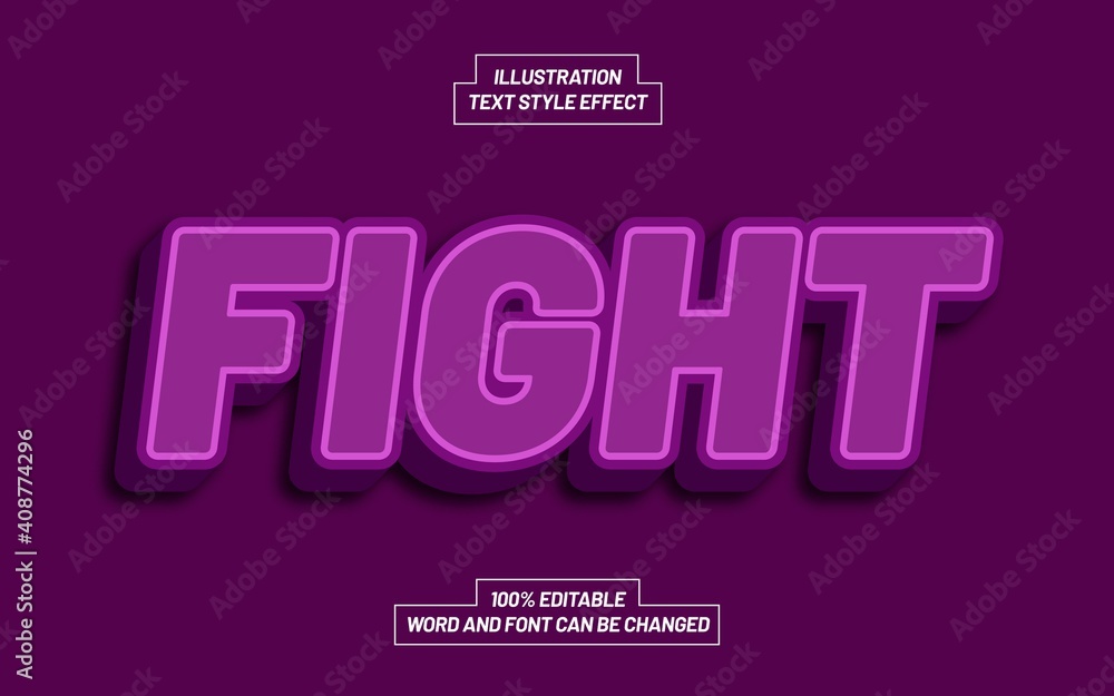 Fight Text Style Effect