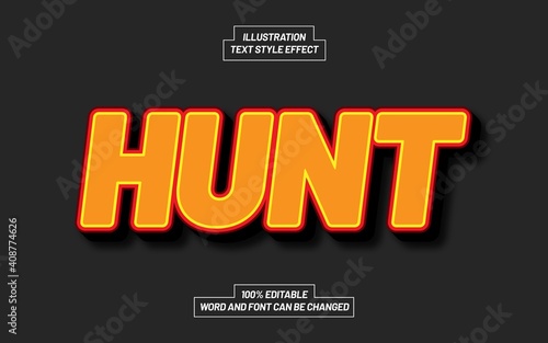 Hunt Text Style Effect