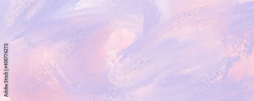 Abstract pastel background. Blurry pink waves. Acrylic texture
