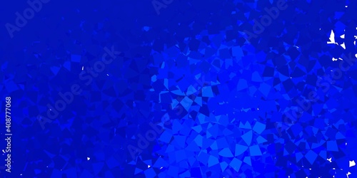 Dark blue vector template with triangle shapes.