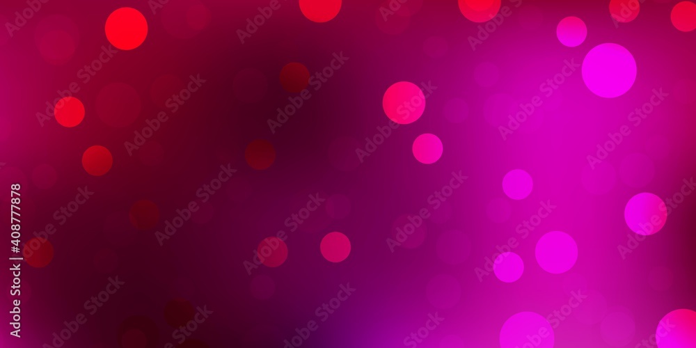 Dark pink vector texture with disks. Dark pink vector texture with disks.