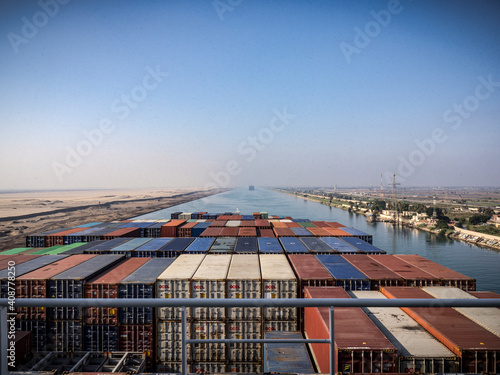 фотографія Containerschiff CMA CGM Centaurus im Suezkanal