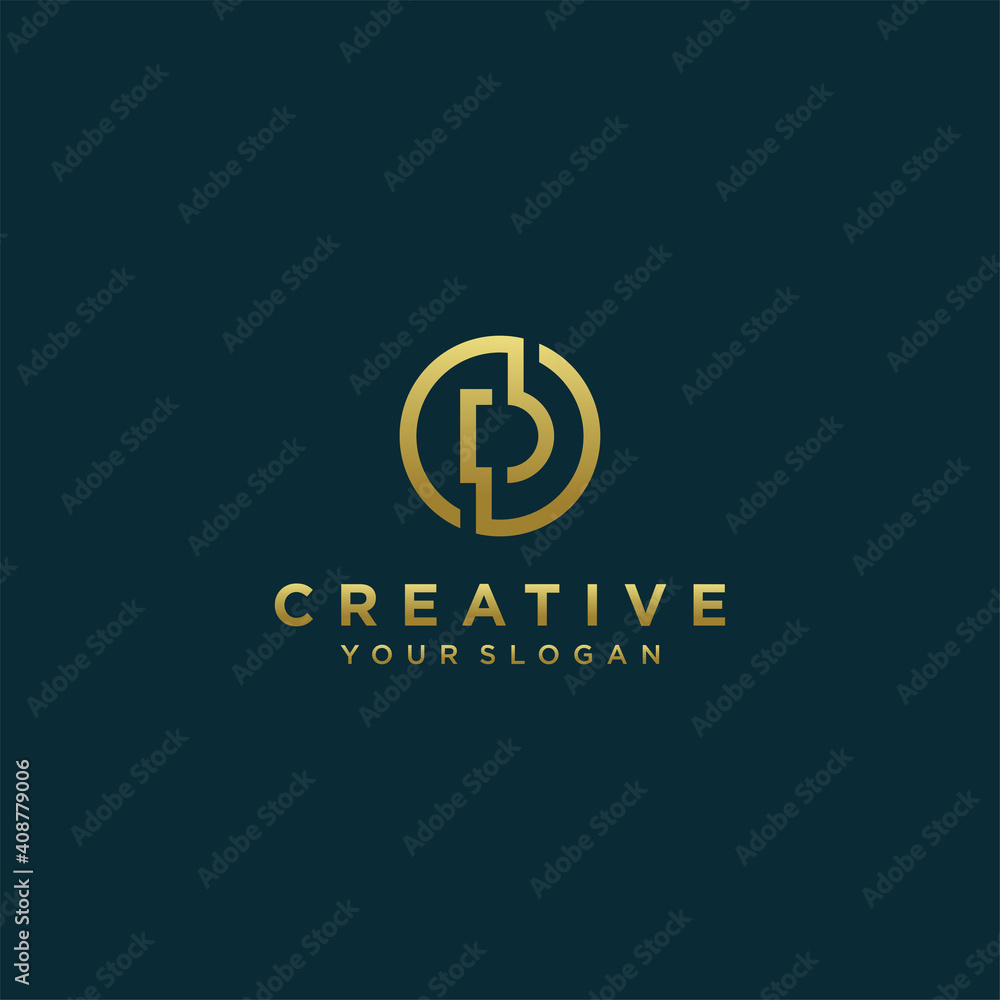 Inspirational letter d monogram logo design with modern concept gold colour Premium Vector. part 2 Inspirational letter d monogram logo design with modern concept gold colour Premium Vector. part 2