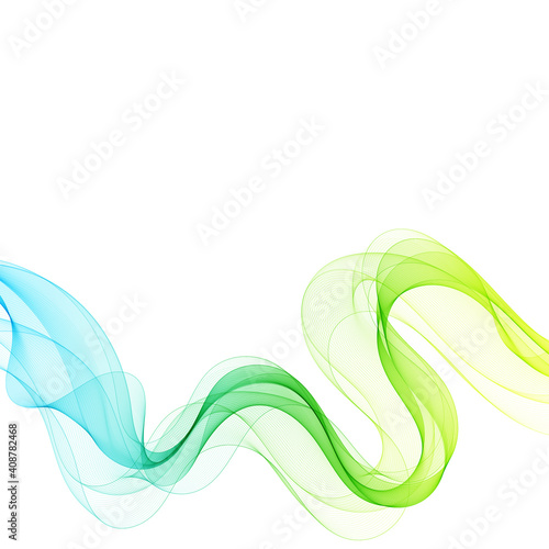 green and yellow colors wave design. Abstract vector background for presentation. advertising banner. eps 10