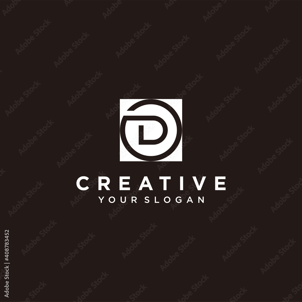 Set of creative letter d logo design collection with interesting colour, for company and business. Premium Vector. part 1