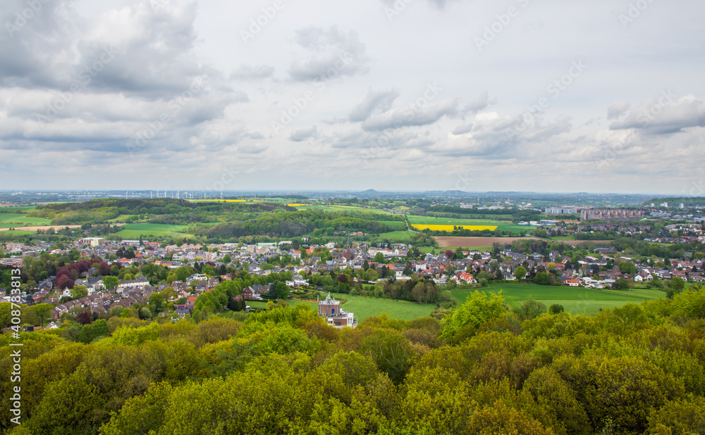the landscape around Aachen in the triangle of Germany, Belgium, and the Netherlands