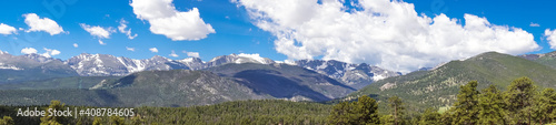 Rocky Mountains, panoramic landscape, Colorado, USA