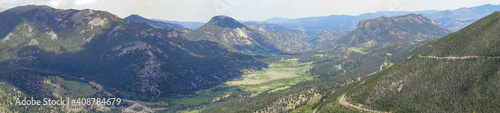 Rocky Mountains, panoramic landscape, Colorado, USA © konoplizkaya