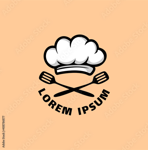 Kitchen Chef Design Logo template