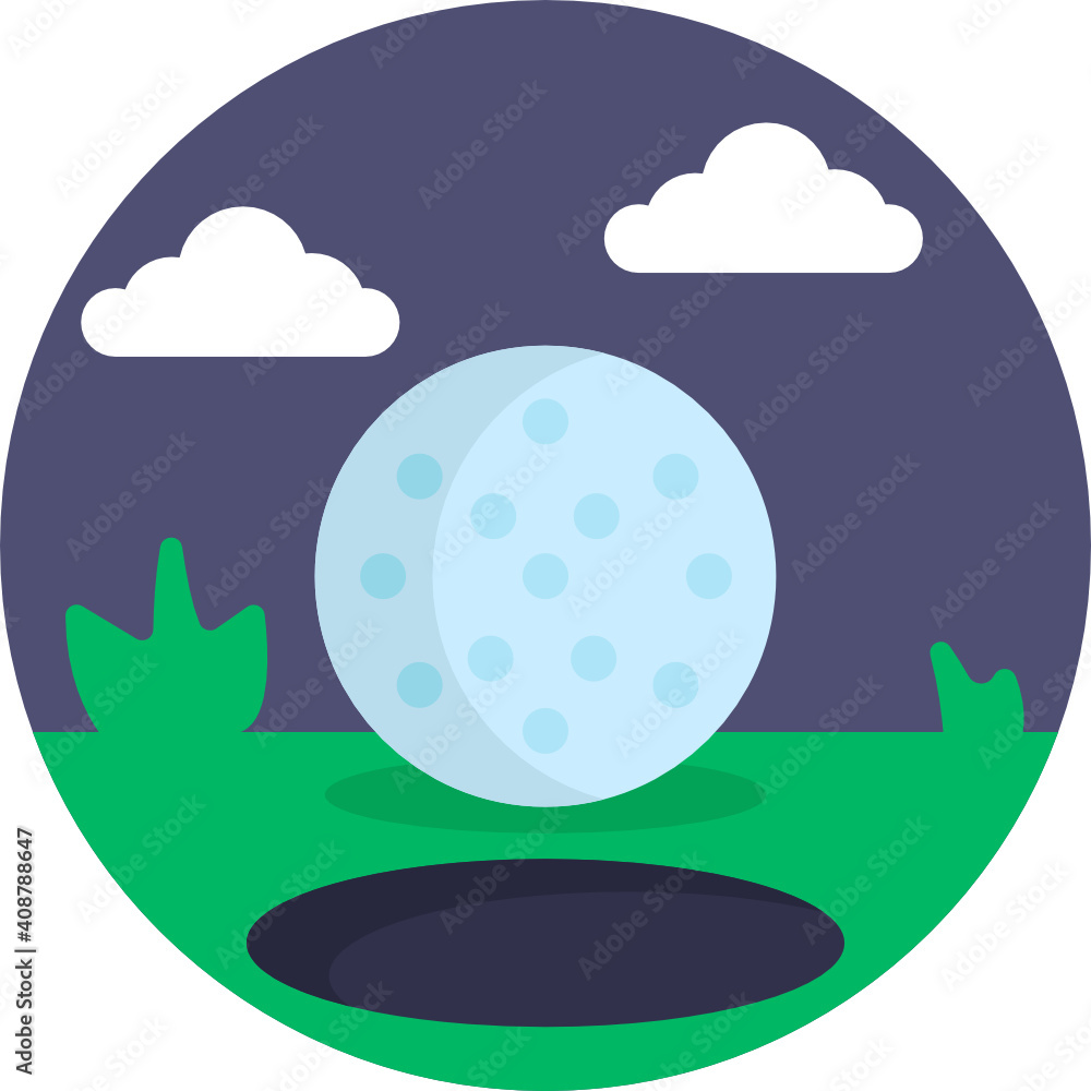 Golf Icon. Vector Illustration. Golf Icon. Vector Illustration.