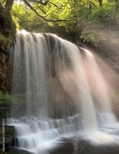 Sgwd Isaf Clun-Gwn Waterfall  Wales  UK